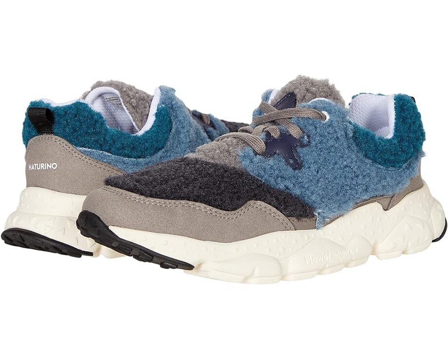 

Кроссовки Naturino Flower Mountain Pampas Junior AW21, цвет Grey/Azure