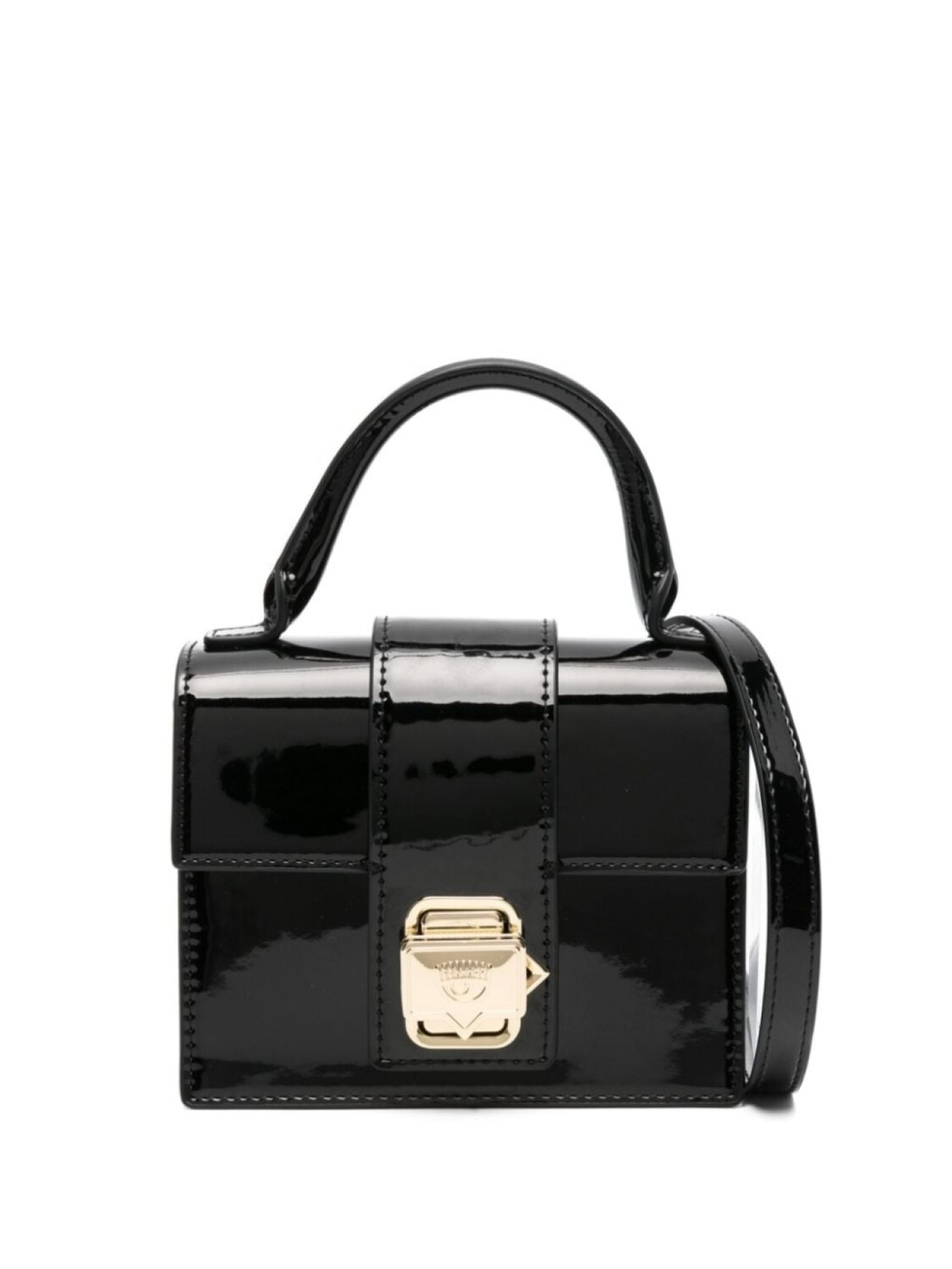 

Мини-сумка Chiara Ferragni с пряжкой Eyelike, черный
