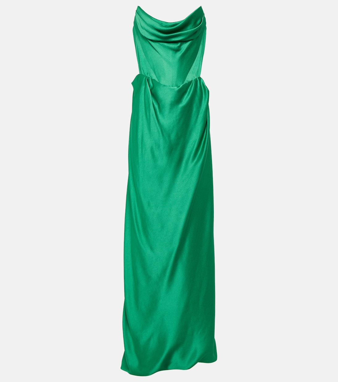 Атласное платье Vivienne Westwood, зеленый