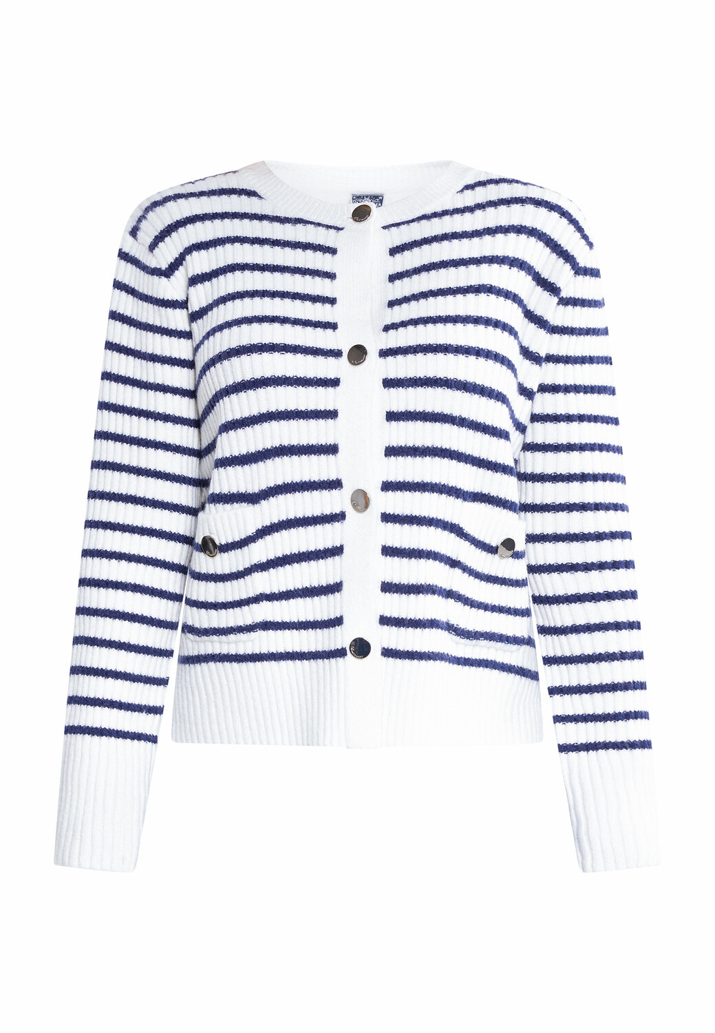 

Толстовка DreiMaster Strickjacke Mit Knöpfen, цвет Wollweiss Marine