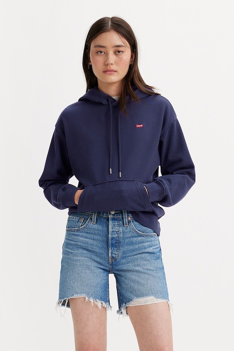 

Хлопковая толстовка с карманом-кенгуру Levi'S, индиго