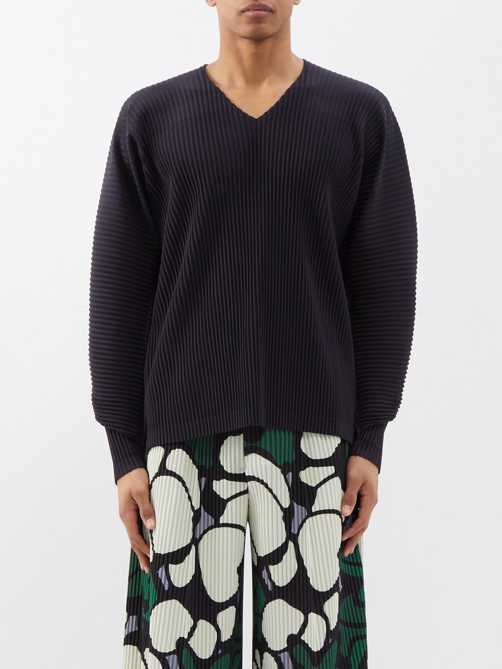 

Топ со складками Homme Plissé Issey Miyake, черный