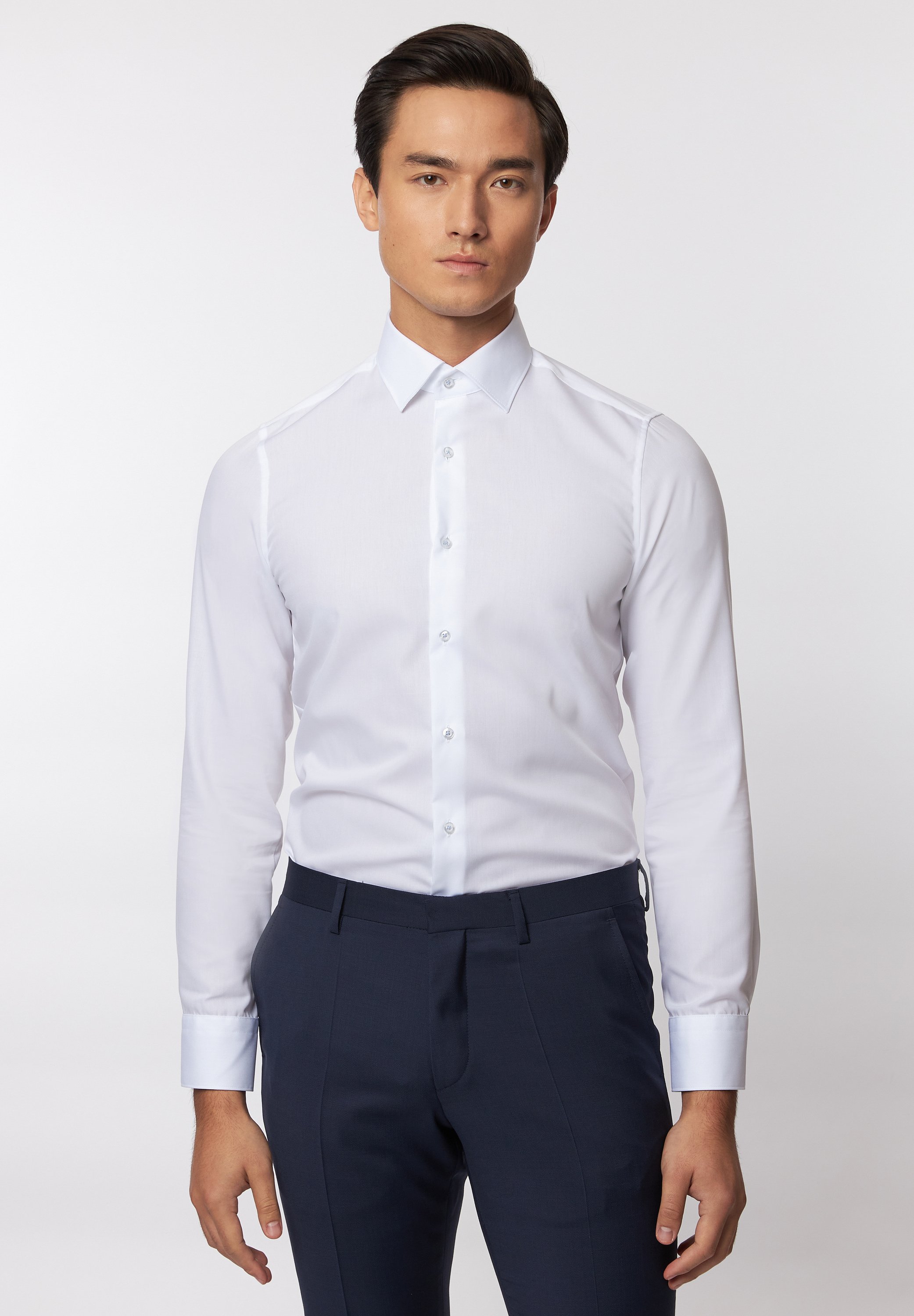 

Рубашка Roy Robson Langarm Slim fit, белый