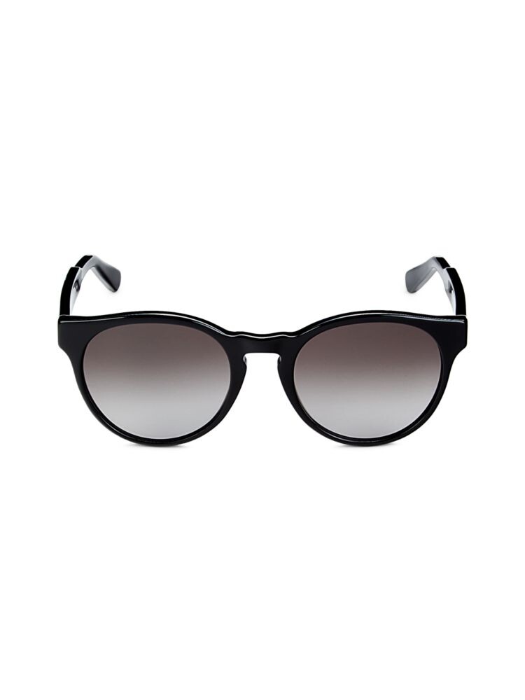 

Овальные солнцезащитные очки 52MM Ferragamo, черный