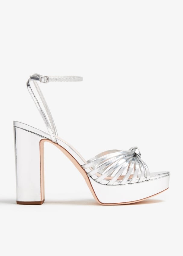 

Сандалии Loeffler Randall Rivka Platform, серебряный