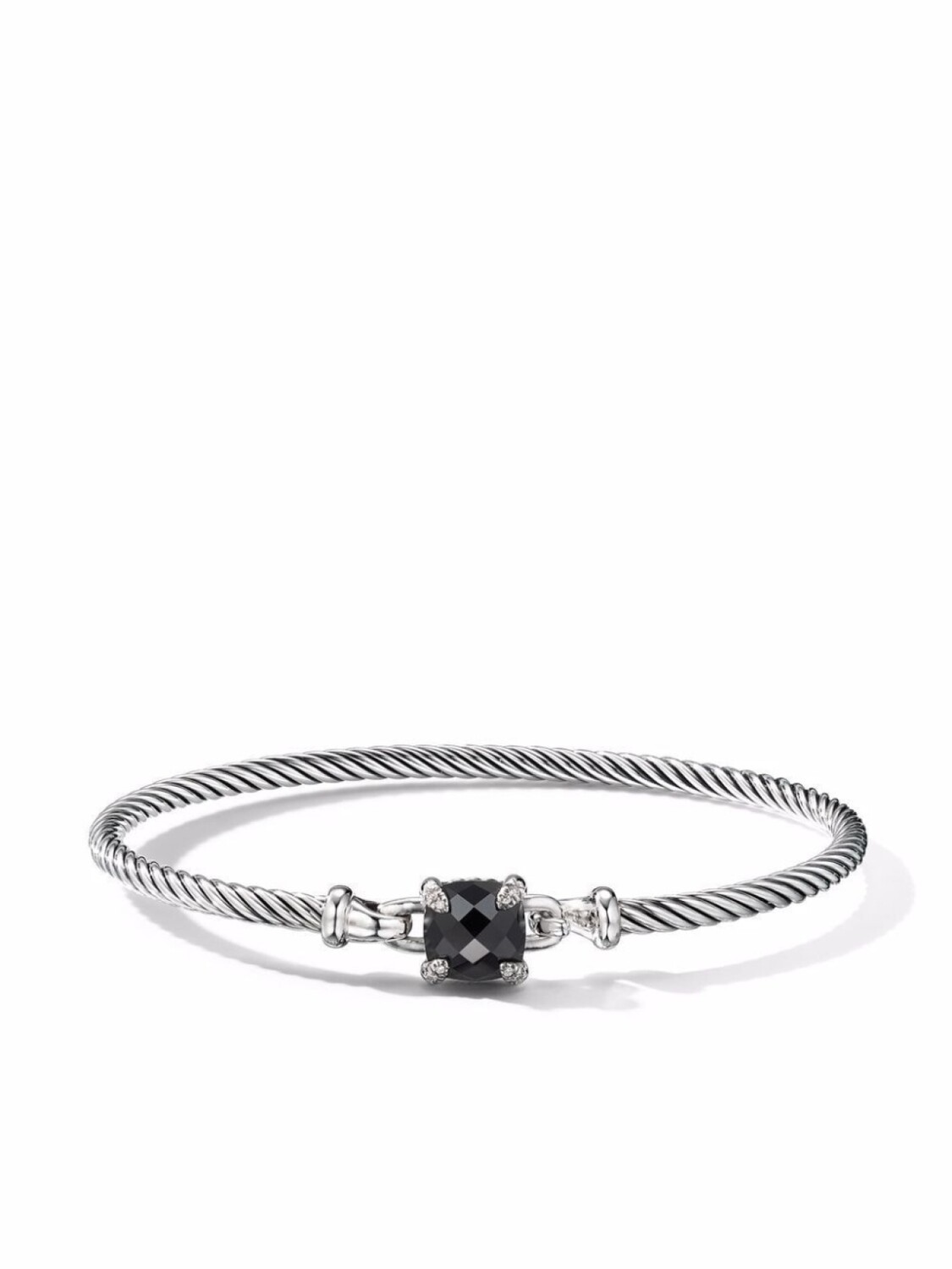 

Серебряный браслет Chatelaine с бриллиантами и ониксом David Yurman