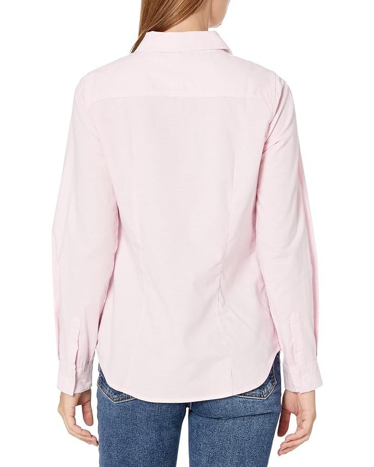 Рубашка U.S. POLO ASSN. Long Sleeve Solid Stretch Oxford Woven Shirt, цвет Pinks