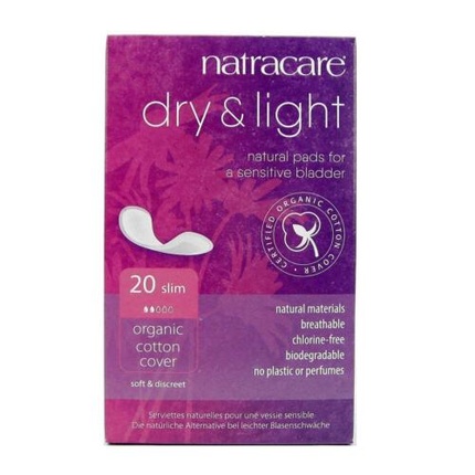 Natracare Dry и Light Slim Pad Incontinence Pad Slim