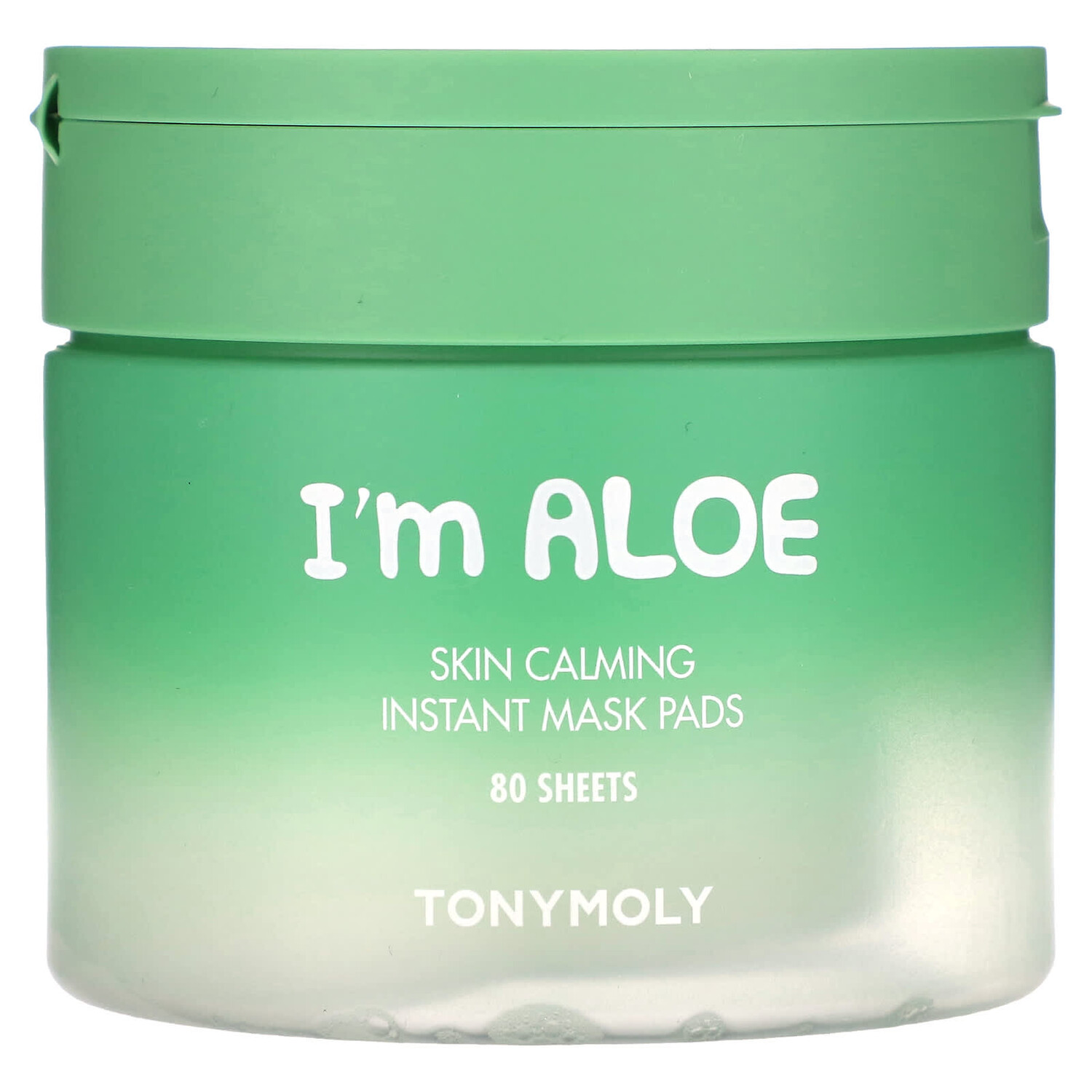 

I'm Aloe, успокаивающие успокаивающие салфетки-маски для кожи, 80 шт. По 120 г (4,23 унции), Tony Moly