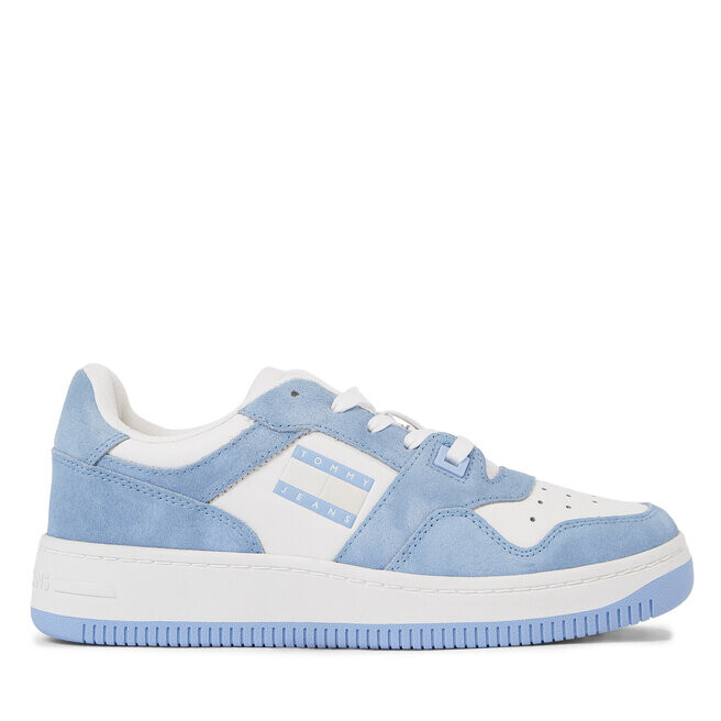 

Кроссовки Tommy Jeans Tjw Retro Basket Washed Suede EN0EN02486 Moderate Blue C3S, темно-синий