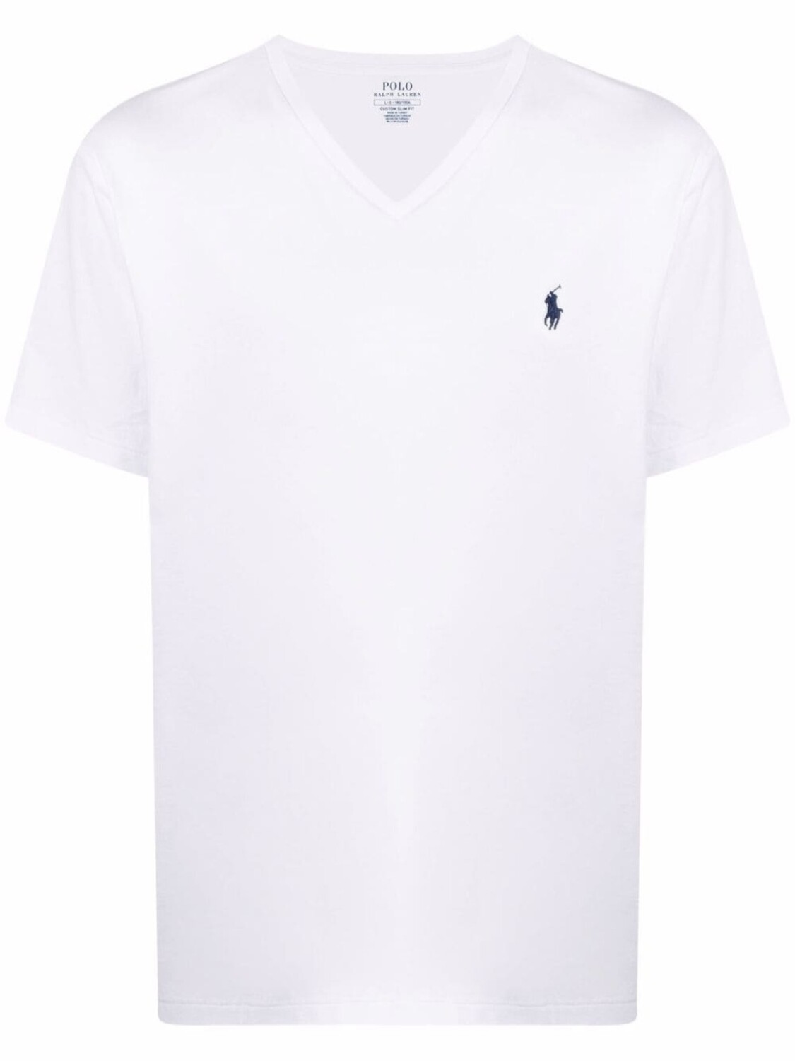 

Polo Ralph Lauren футболка с вышитым логотипом и V-образным вырезом, белый