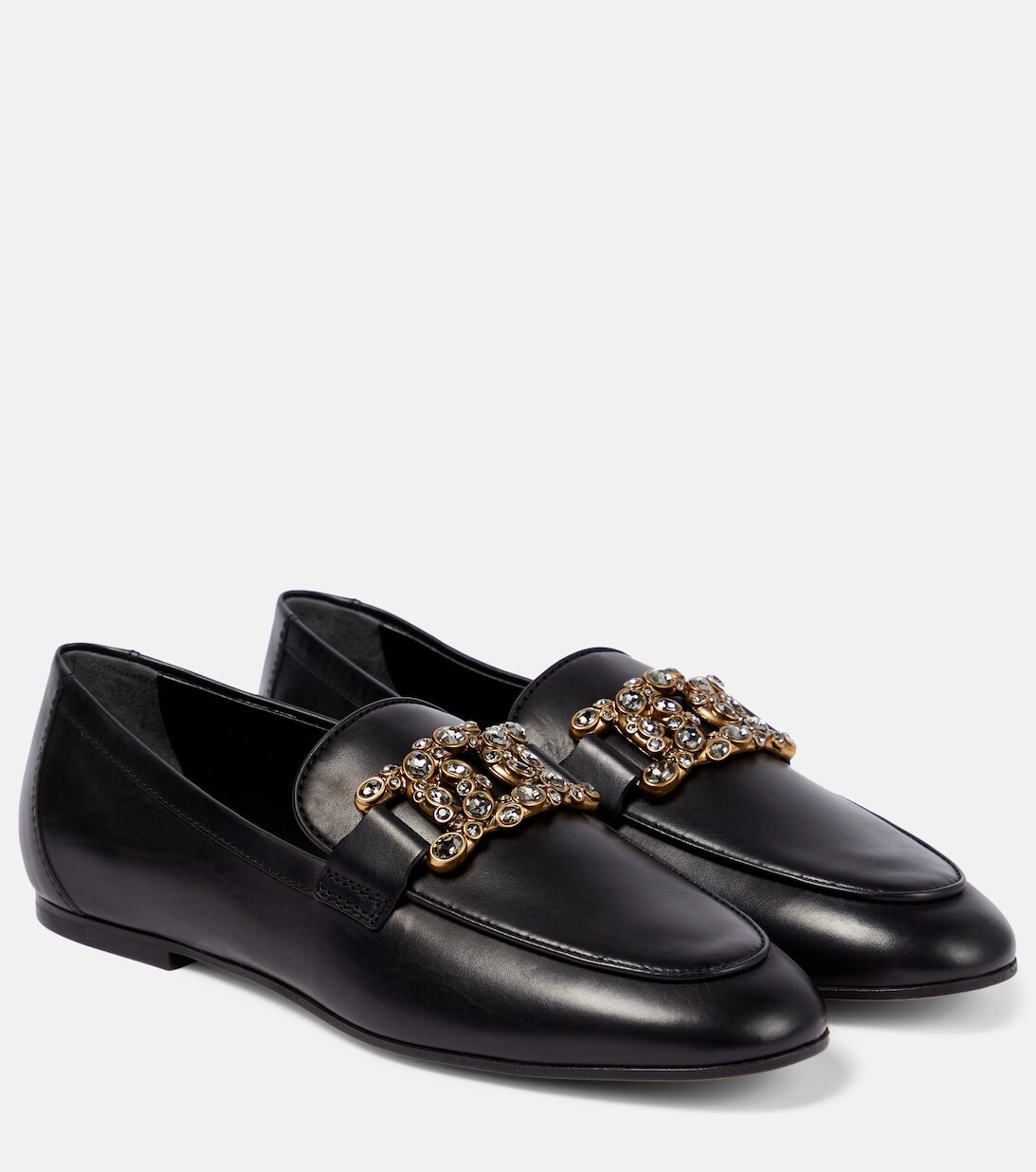 

Кожаные лоферы Catena Tod's, черный