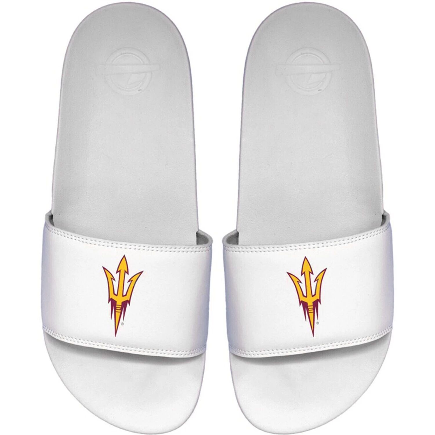 

Мужские белые шлепанцы ISlide Arizona State Sun Devils Primary Motto