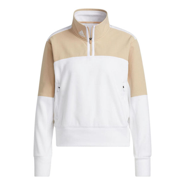 

Куртка Флисовая куртка для гольфа с застежкой-молнией 1 4 Adidas, белый