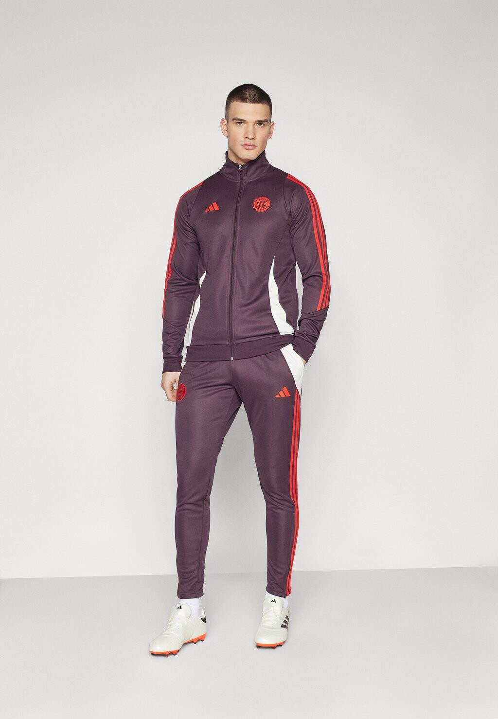 

Спортивный костюм Fc Bayern München Track Suit adidas Performance, темно-бордовый/красный