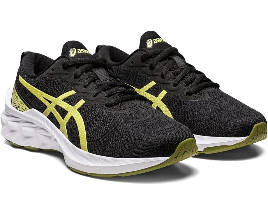 Кроссовки Asics Novablast 2 GS, цвет Black/Glow Yellow кроссовки novablast 2 gs black fruit punch asics черный