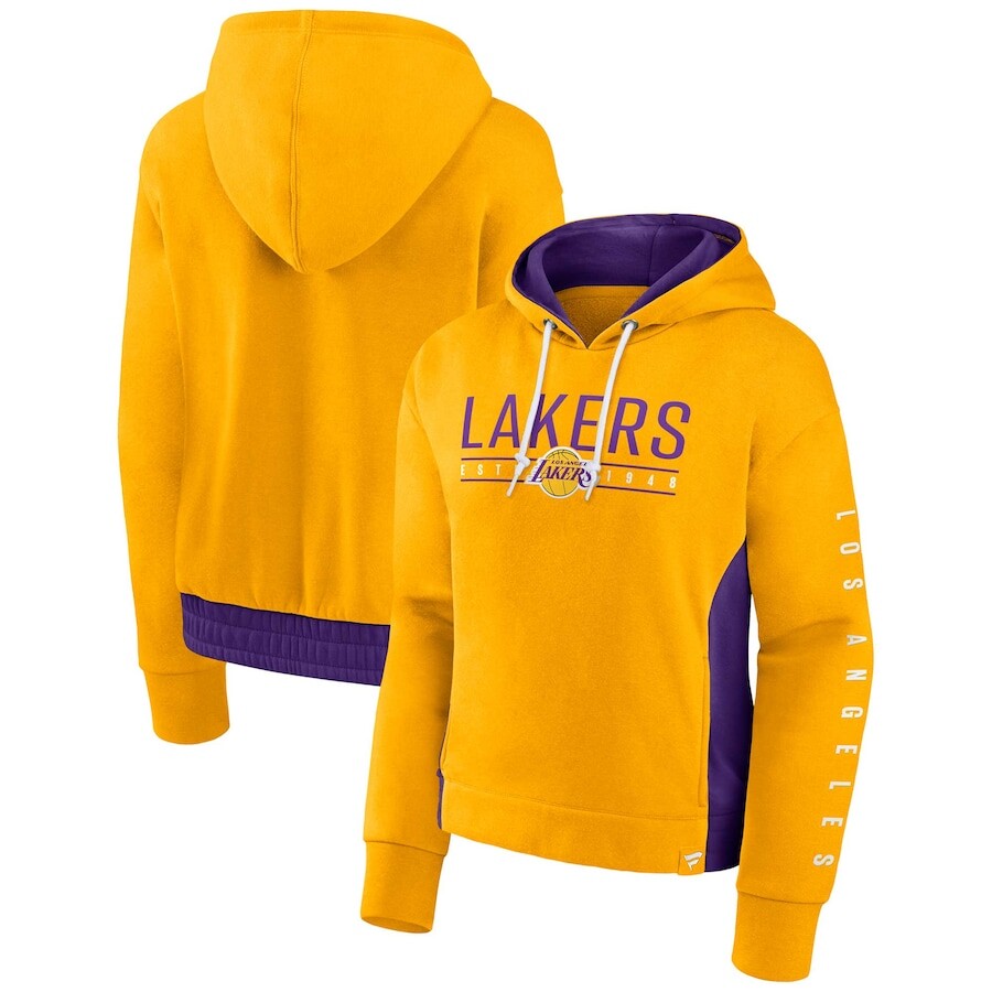 

Пуловер с капюшоном Fanatics Branded Los Angeles Lakers, золотой