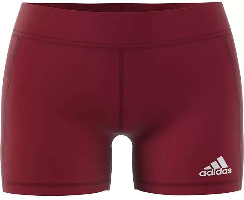 Женские волейбольные шорты Adidas Techfit, бордовый/белый