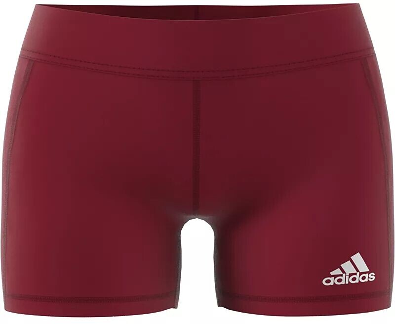 

Женские волейбольные шорты Adidas Techfit, бордовый/белый