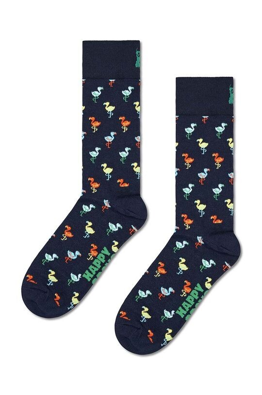 

Носки с фламинго Happy Socks, темно-синий