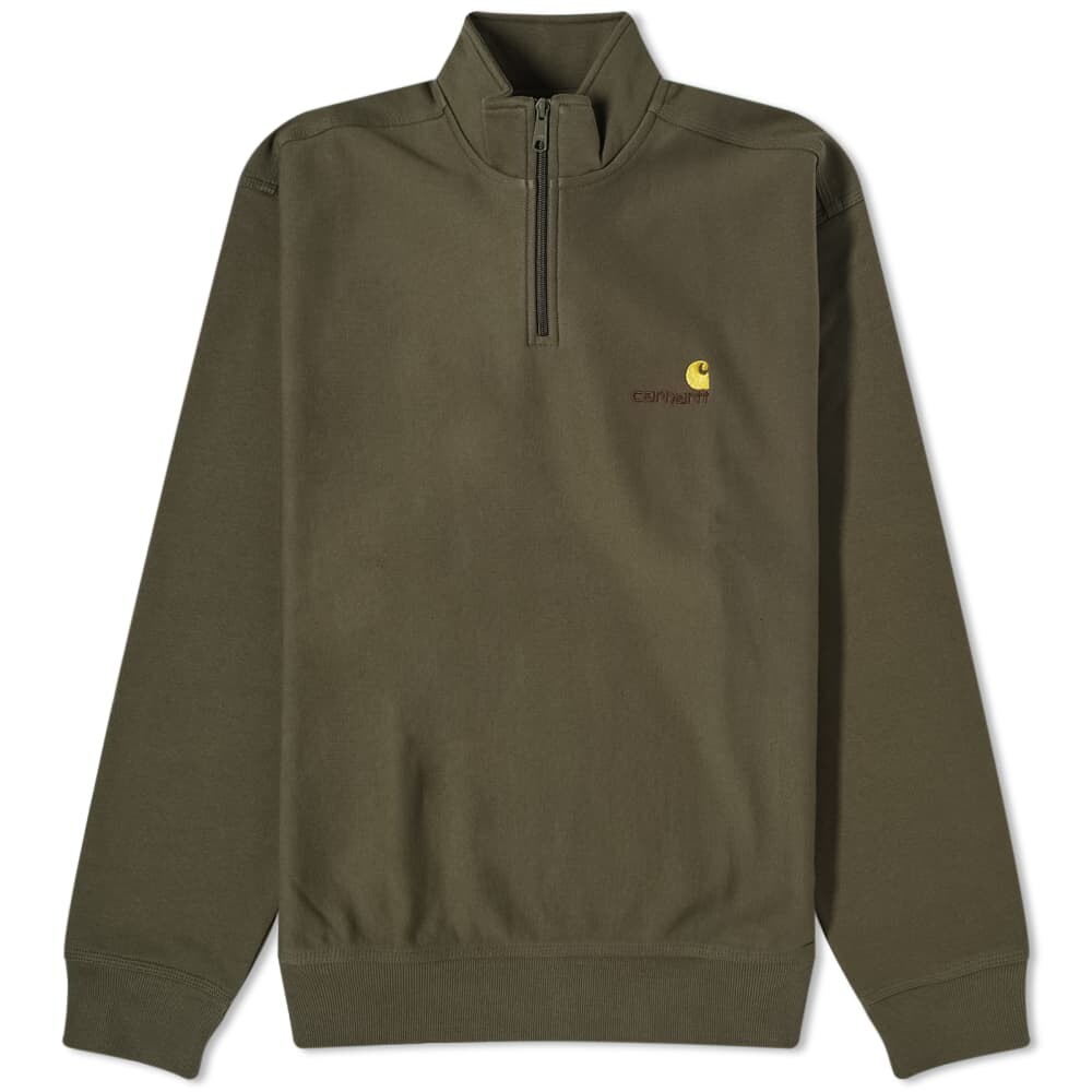 

Свитшот с американской надписью Carhartt WIP на молнии до половины