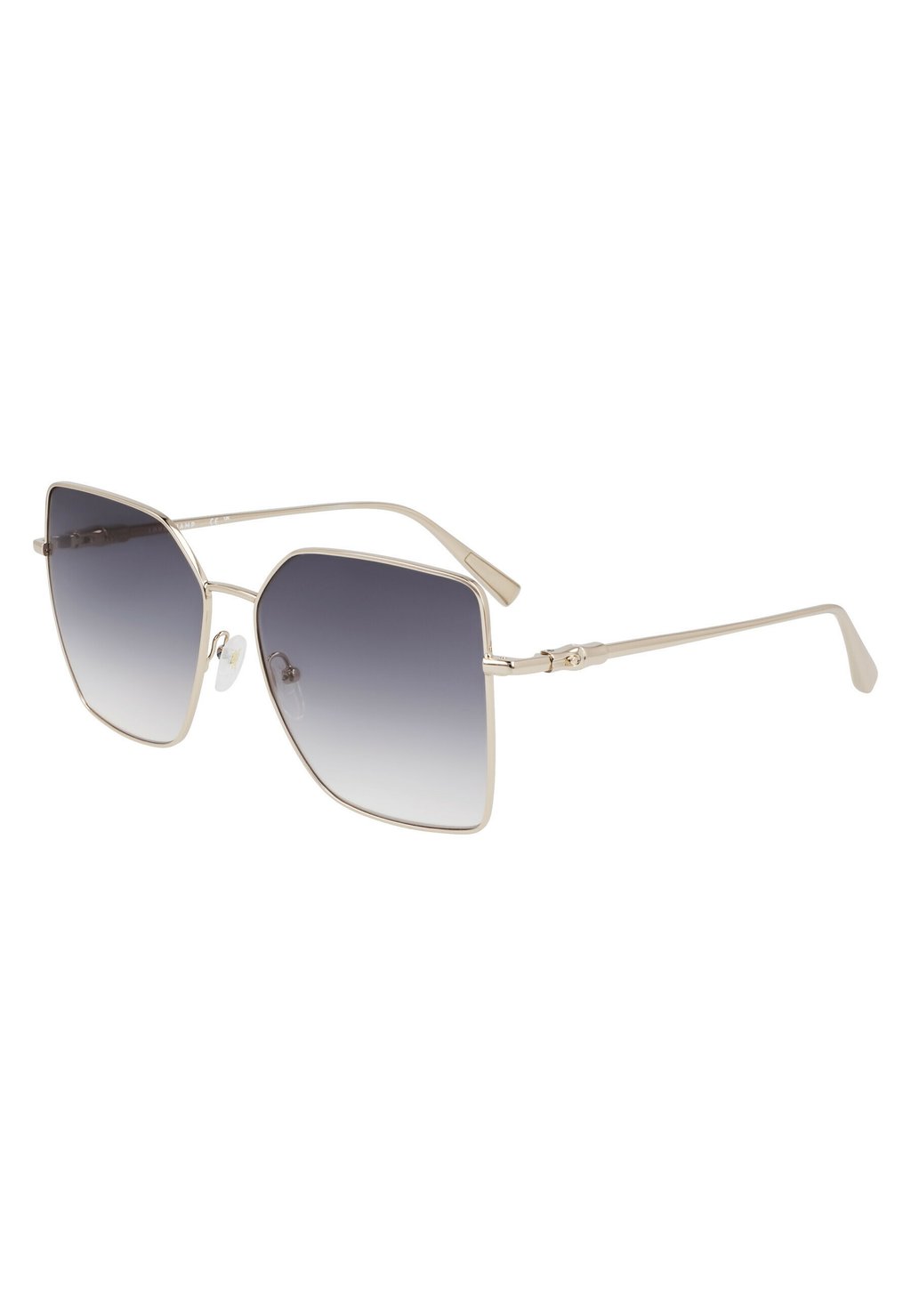 Солнцезащитные очки Longchamp, золотой градиентный дым