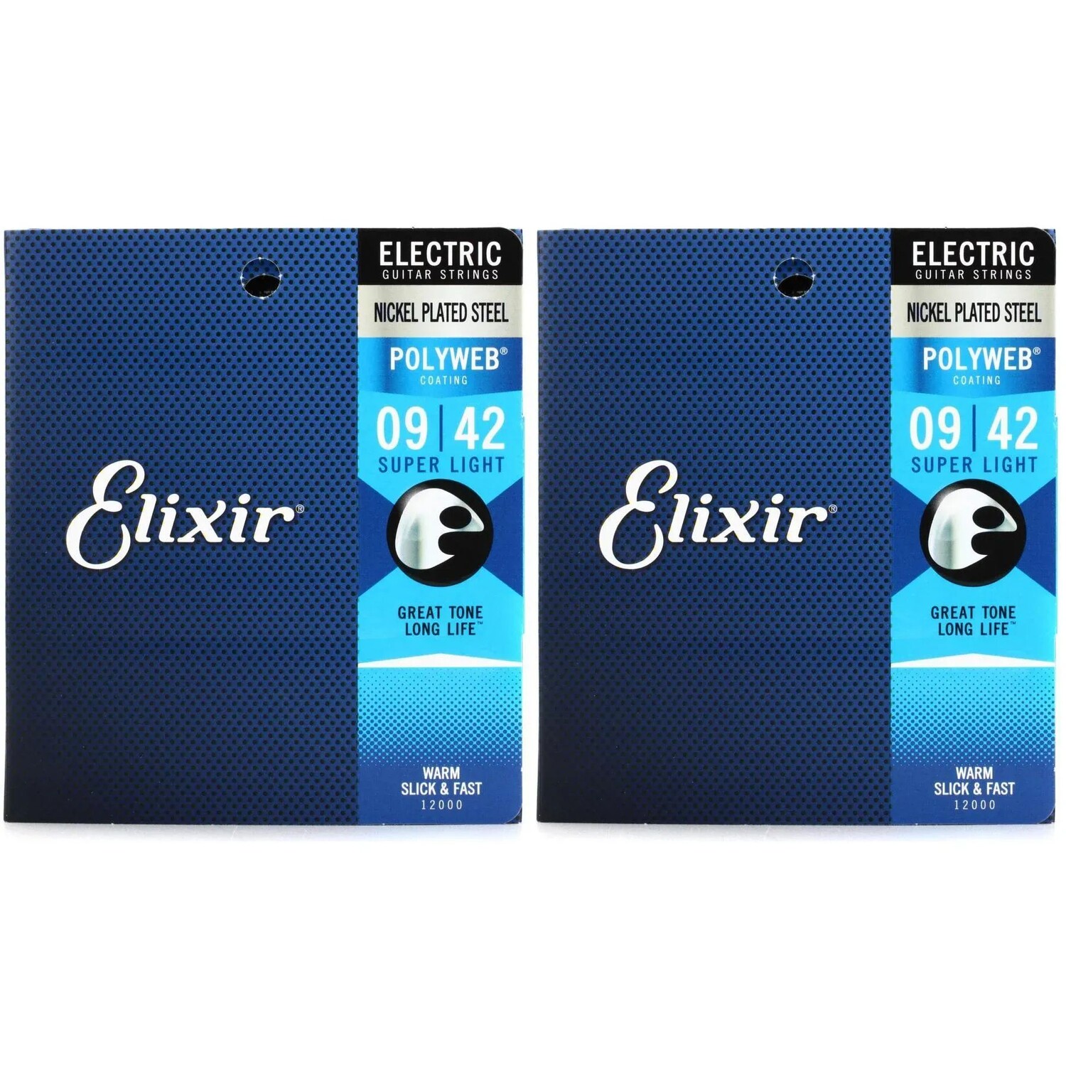 

Струны для электрогитары Elixir Strings 12000 Polyweb — .009-.042 Super Light (2 шт.)