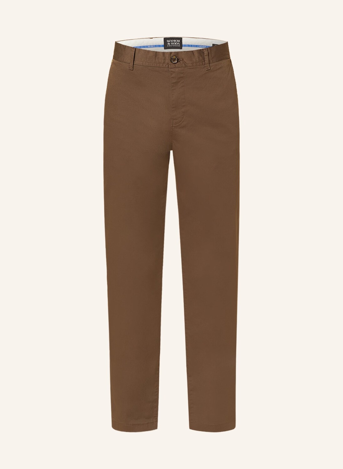 

Брюки чино SCOTCH & SODA Regular Slim Fit, серо-коричневый