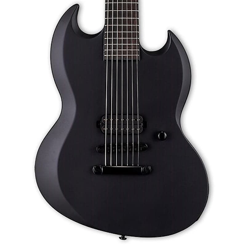 Электрогитара ESP LTD Viper-7 Baritone Black Metal Guitar w/ a Seymour Duncan Pickup - Black Satin цена и фото