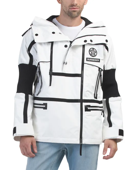 

Куртка Made In Italy с графическим рисунком Globe Burberry, белый