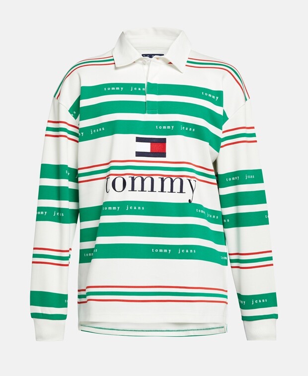 

Рубашка-поло с длинными рукавами Tommy Jeans, зеленый