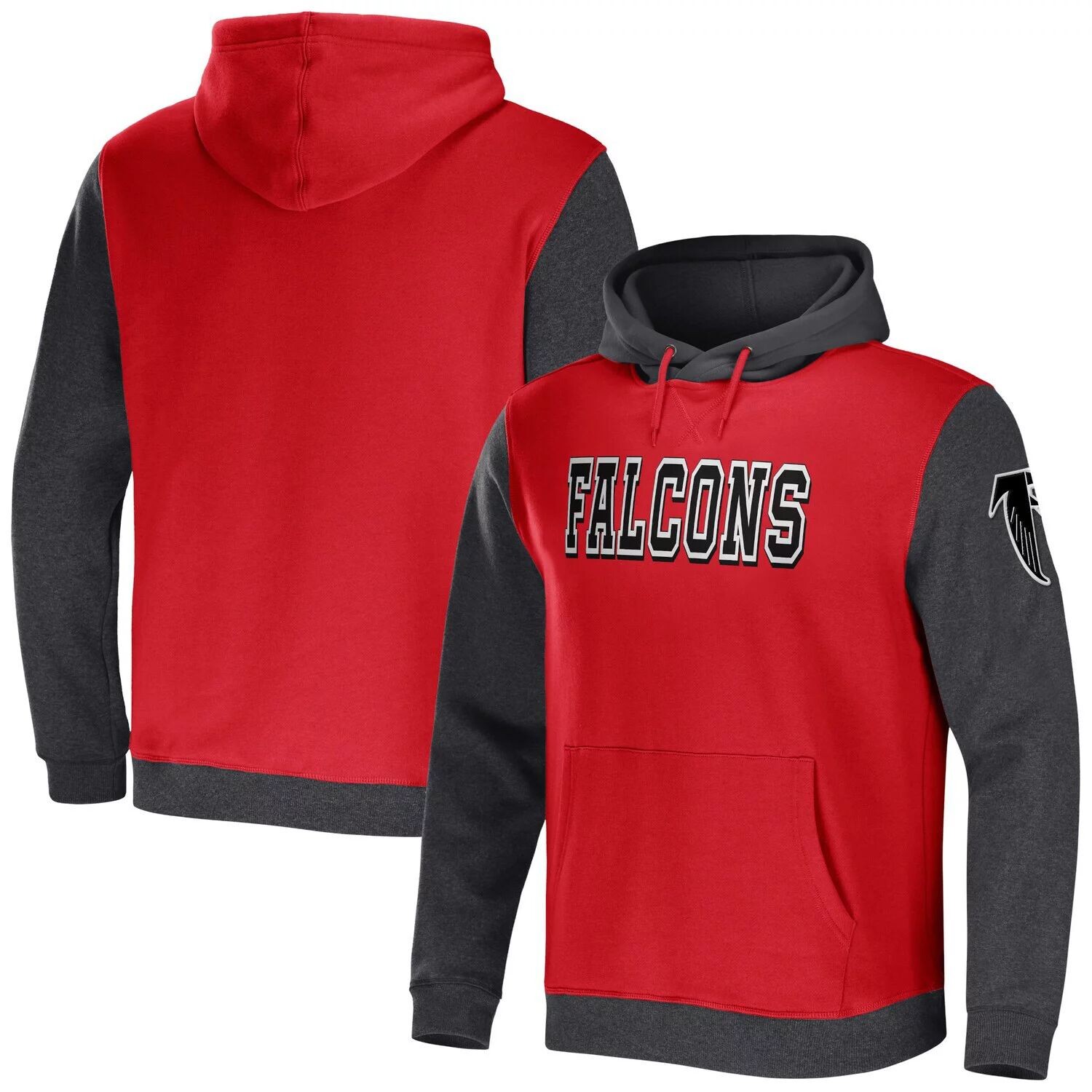 

Мужская коллекция NFL x Darius Rucker от Fanatics Red/Charcoal Atlanta Falcons пуловер с капюшоном и цветными блоками