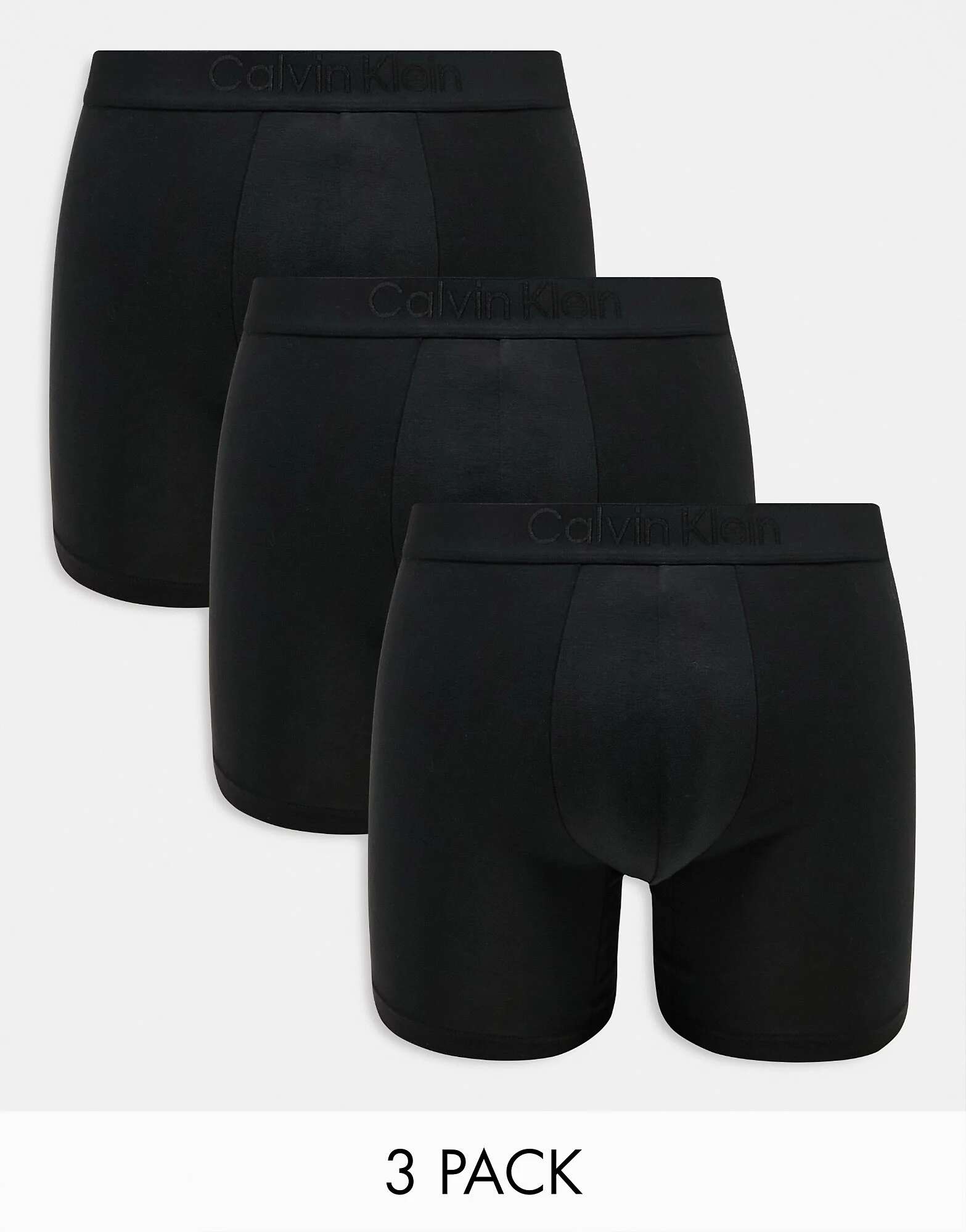 Черные трусы-боксеры из трех штук Calvin Klein CK Black монтировка набор из трех штук черные