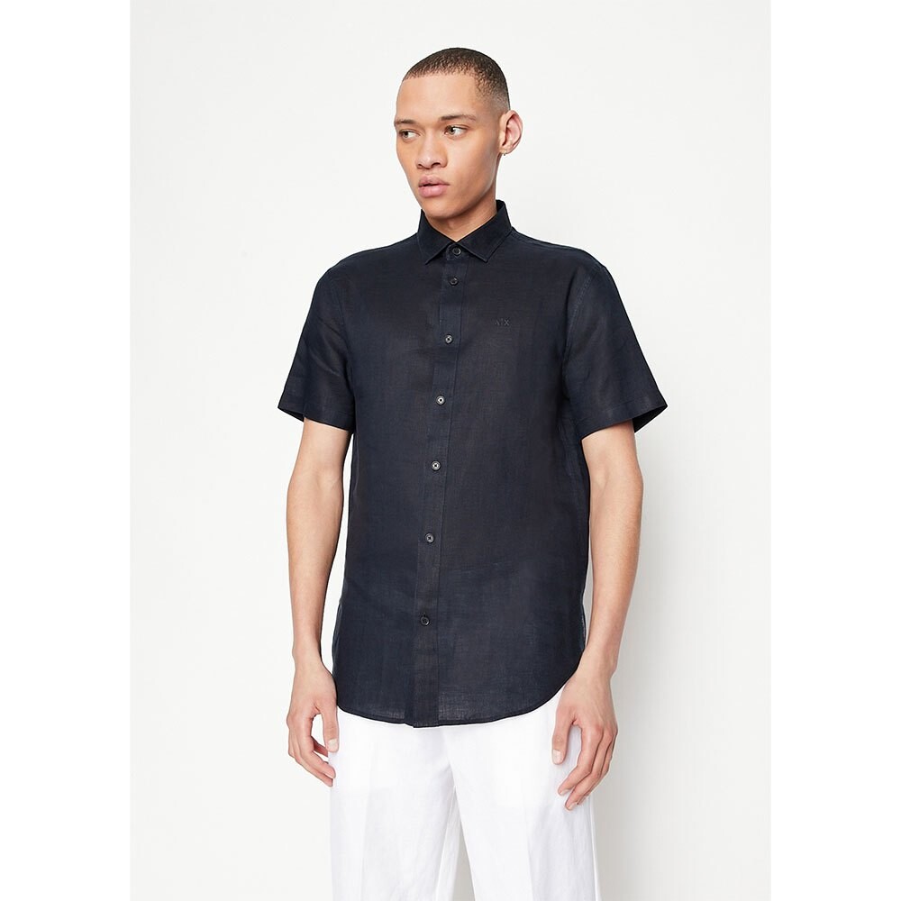 

Рубашка с коротким рукавом Armani Exchange 8NZC67_ZNCFZ, синий