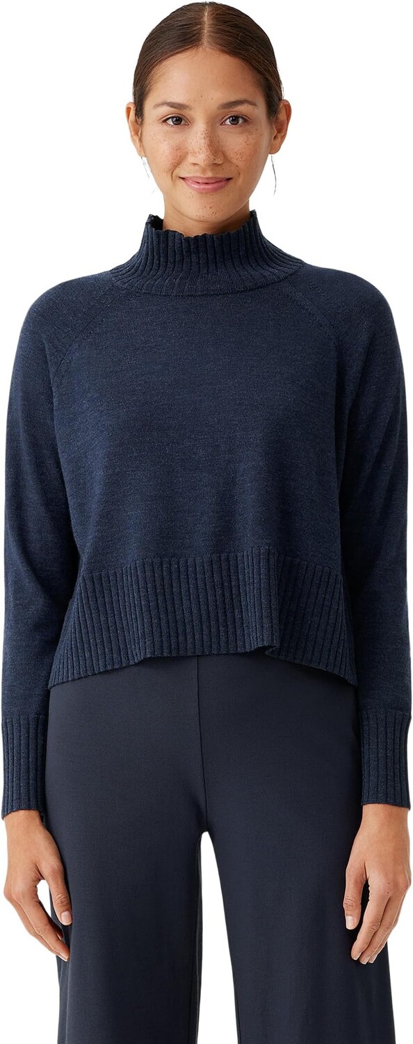 

Свитер с высоким воротом Eileen Fisher, цвет Nocturne