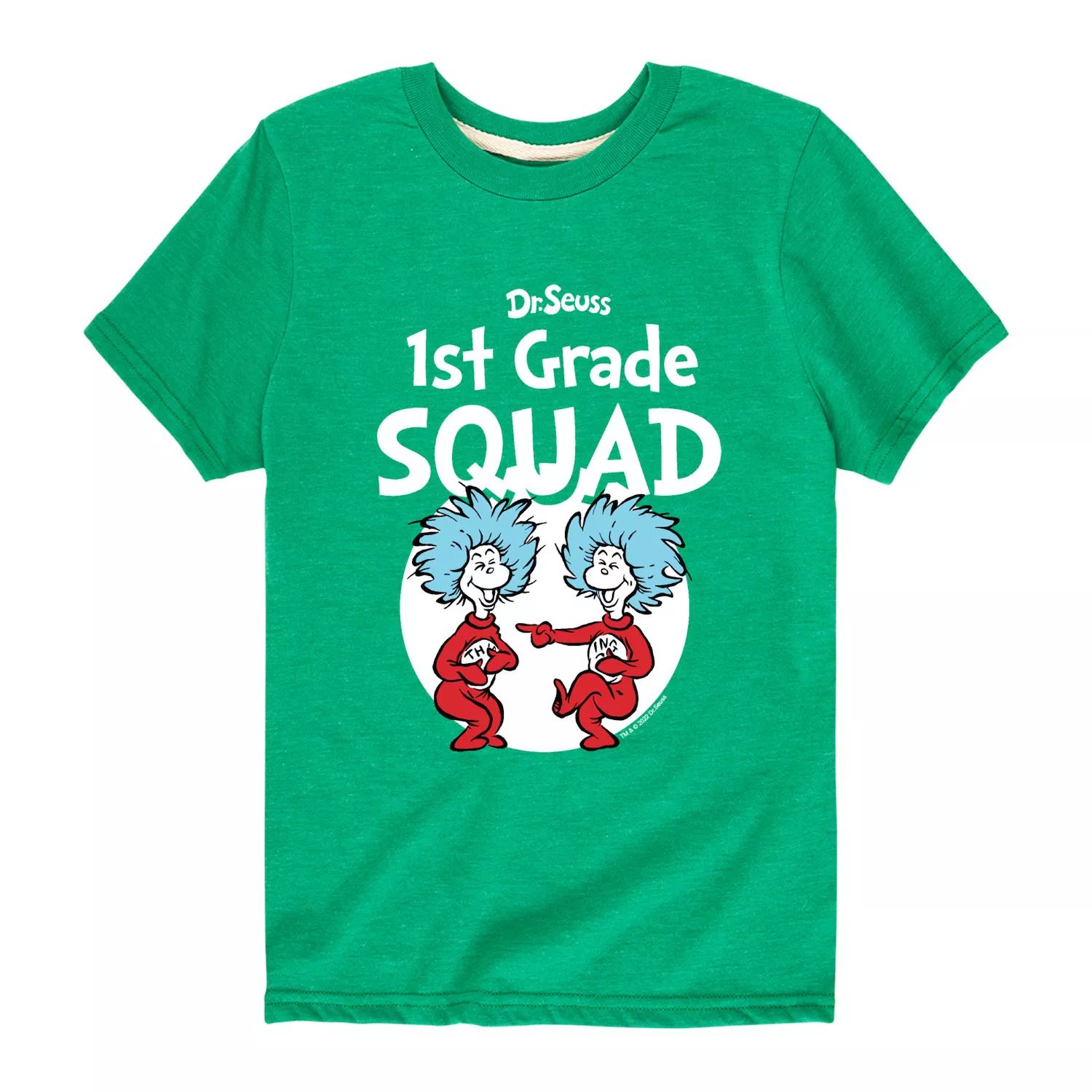Футболка с рисунком «Отряд 1-го класса Доктора Сьюза» для мальчиков 8–20 лет Dr. Seuss, зеленый футболка с рисунком отряд 1 го класса доктора сьюза для мальчиков 8–20 лет dr seuss серый