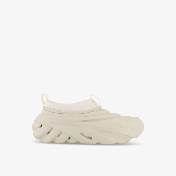 

Резиновые сабо echo storm с тисненым логотипом Crocs, цвет tundra