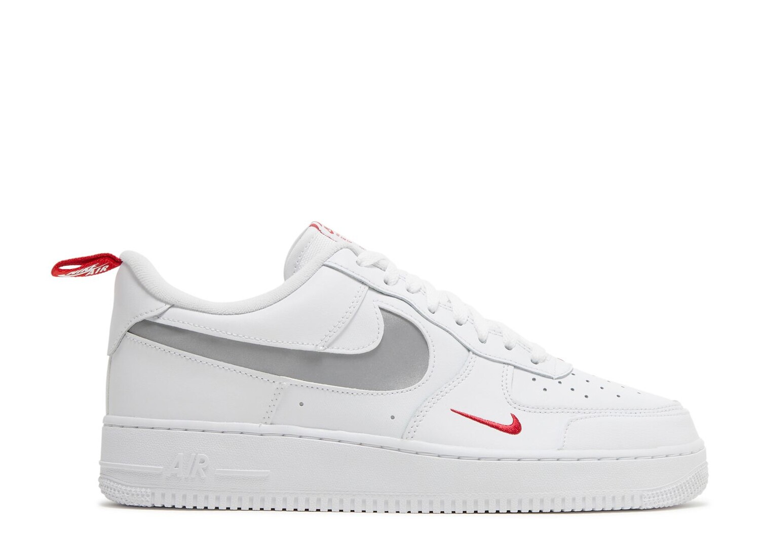 

Кроссовки Nike Air Force 1 Low 'Cut Out Swoosh - White', белый, Белый;серый