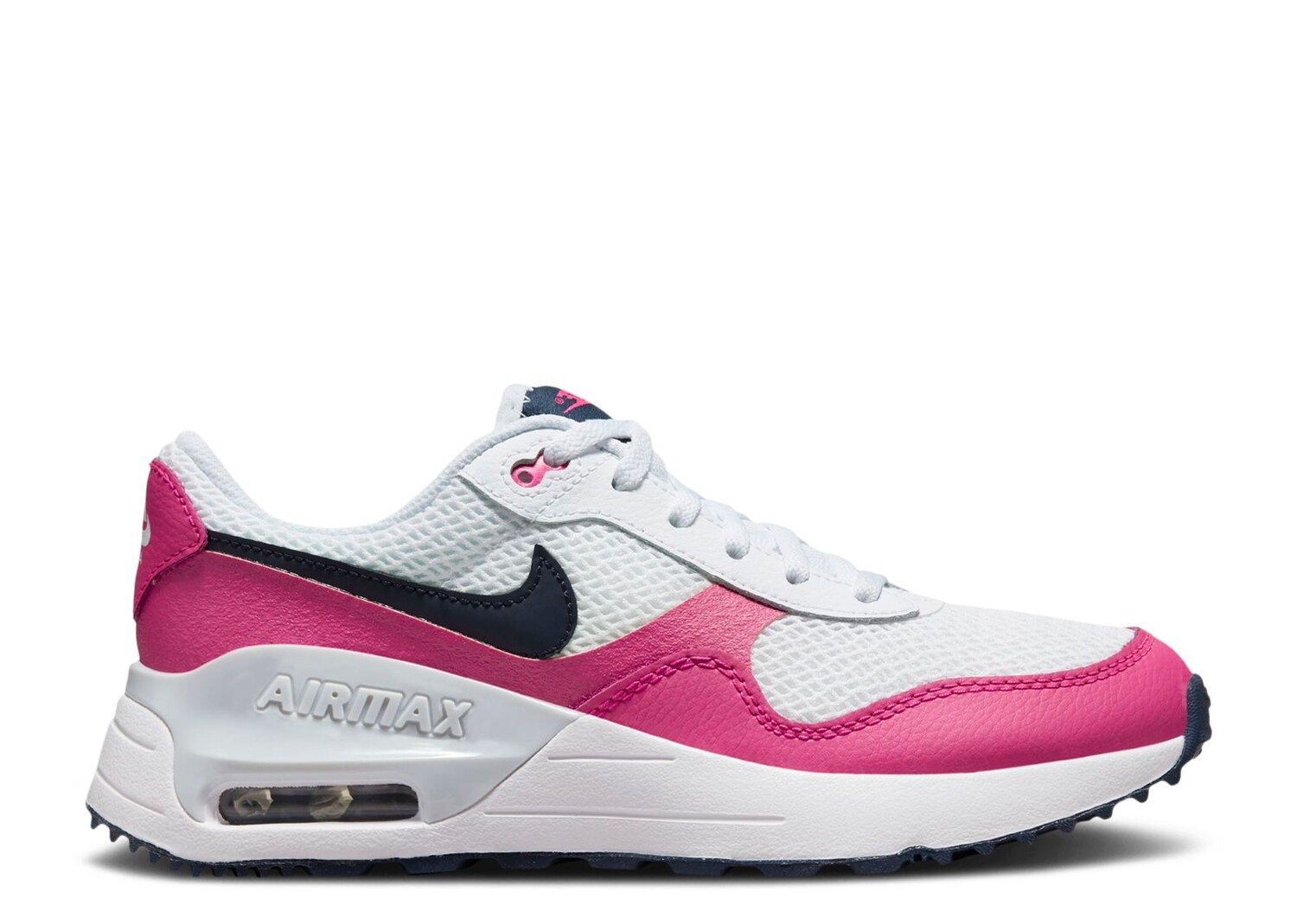 

Кроссовки Nike Air Max Systm Gs 'White Fierce Pink', розовый