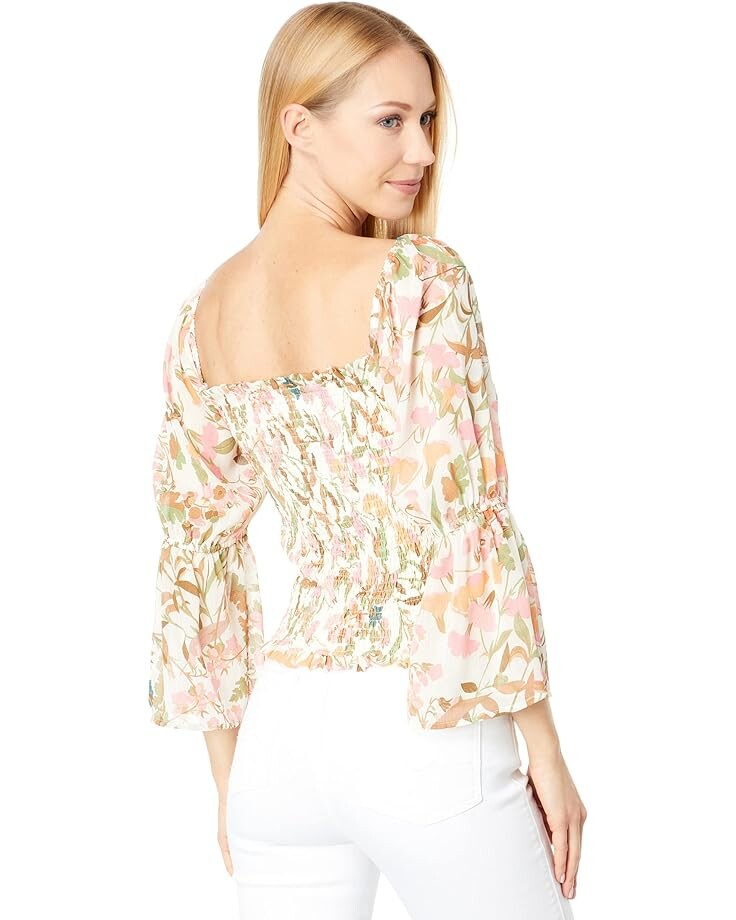 Топ Lost + Wander Wildflowers Top, цвет Neutral Pink Floral