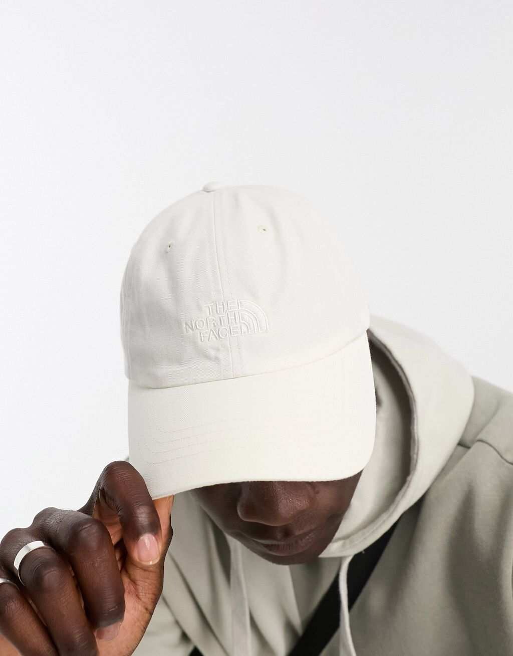 

Белая хлопковая кепка The North Face Norm