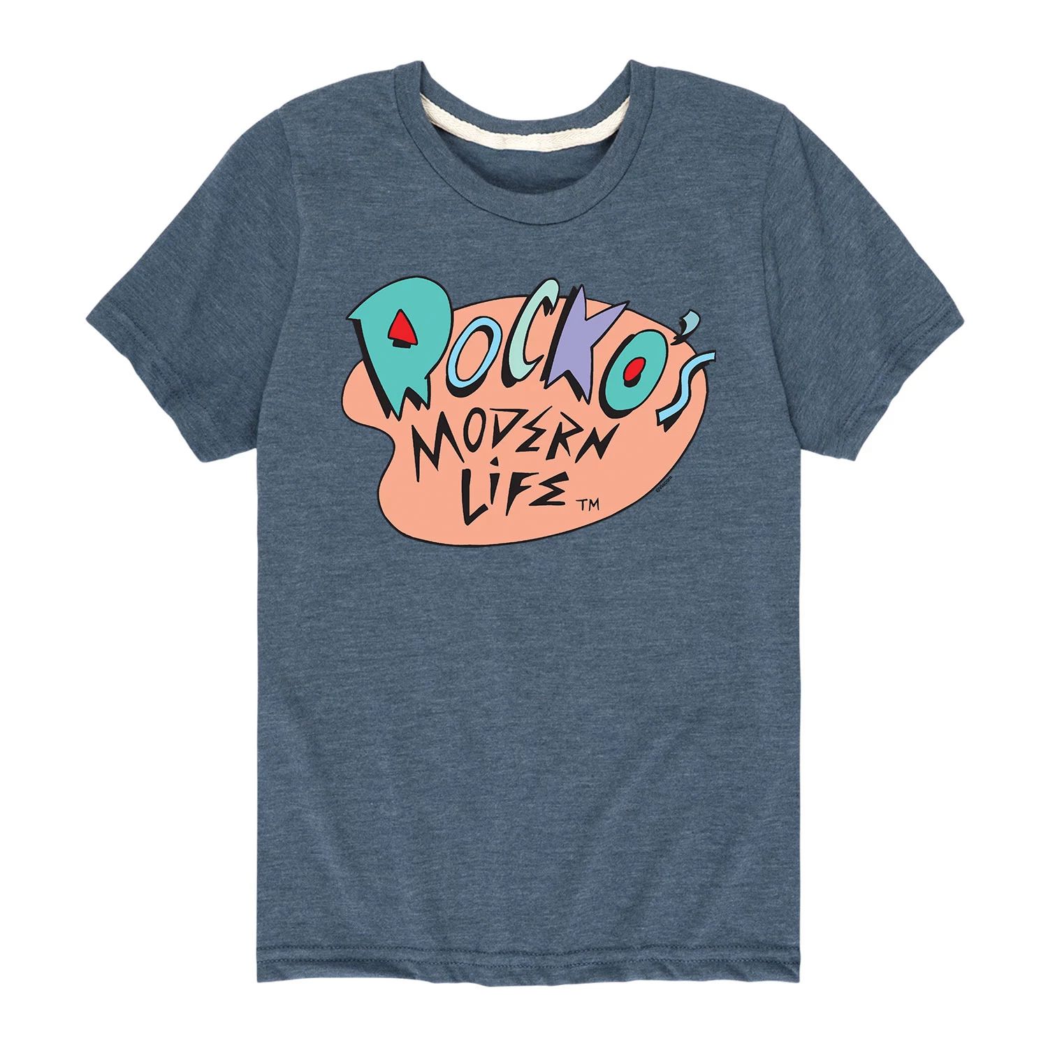 

Футболка с логотипом Nickelodeon Rocko's Modern Life для мальчиков 8–20 лет Licensed Character, синий