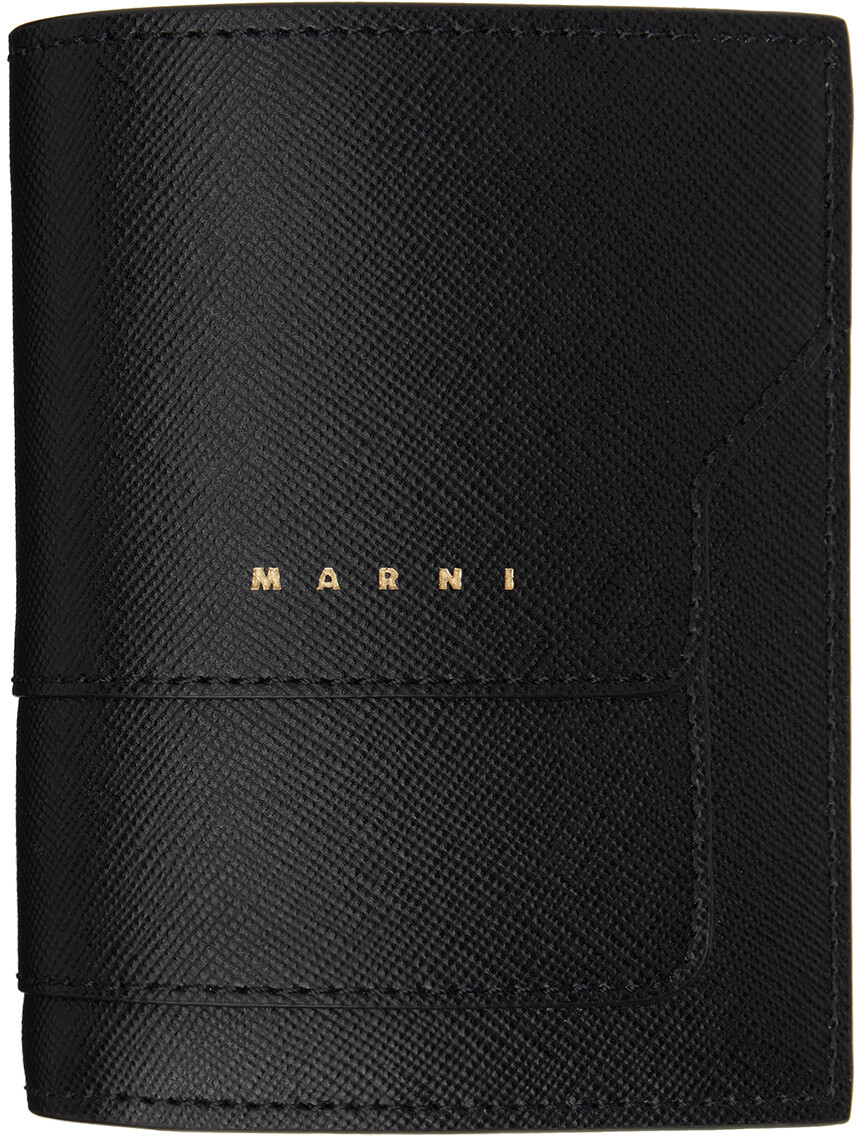 

Зелено-серая визитница с логотипом Marni