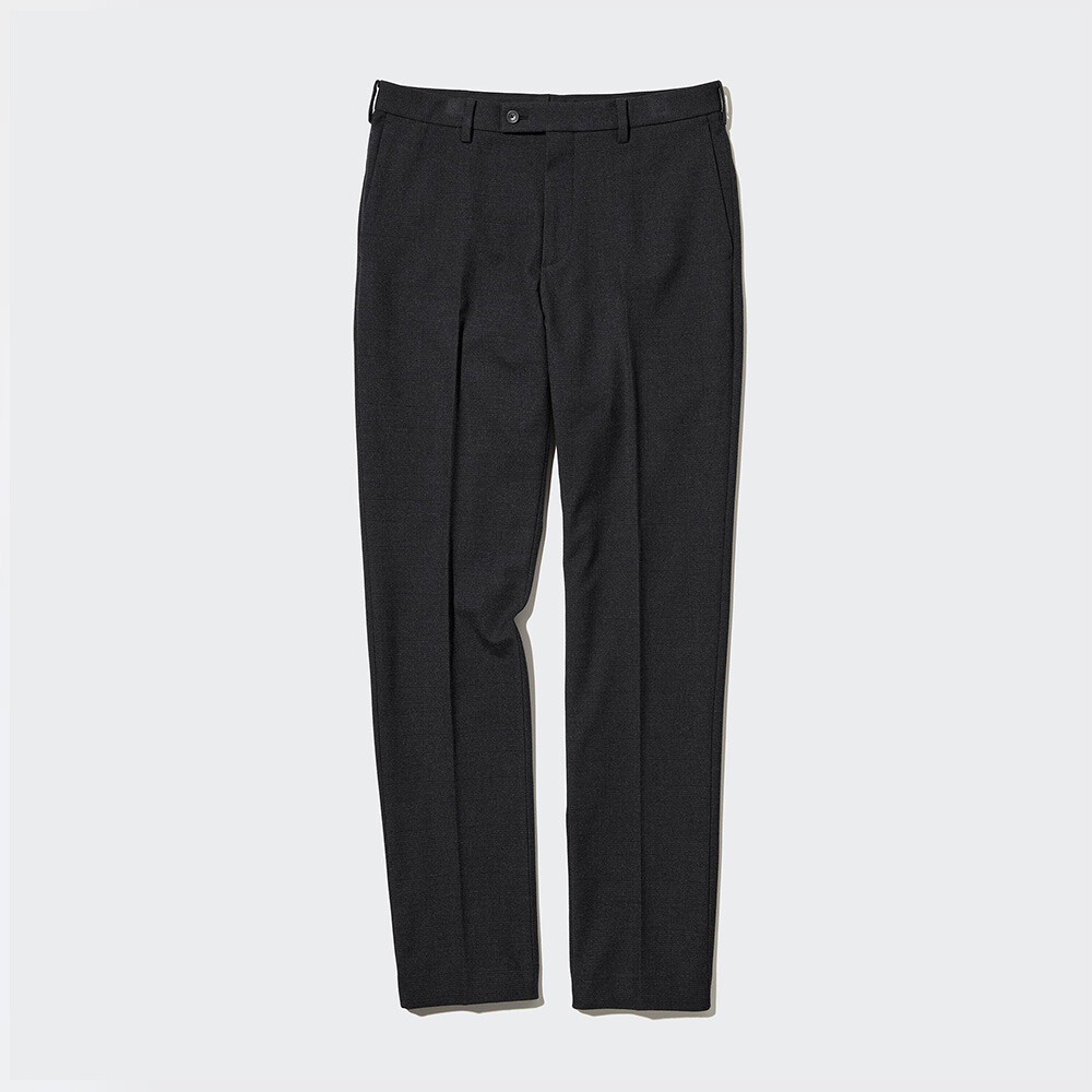 

Брюки Uniqlo Heattech узкие длинные теплые, темно-серый