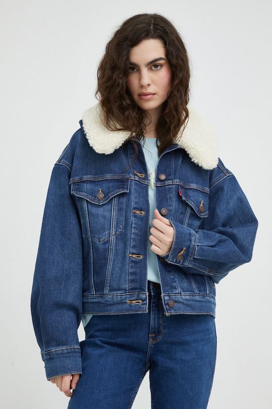 

Джинсовая куртка из смесовой шерсти Levi's, темно-синий