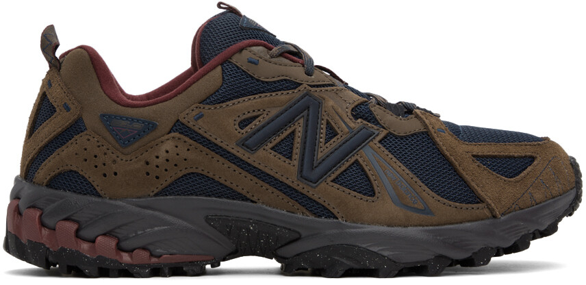 

Коричневые и темно-синие кроссовки New Balance 610v1