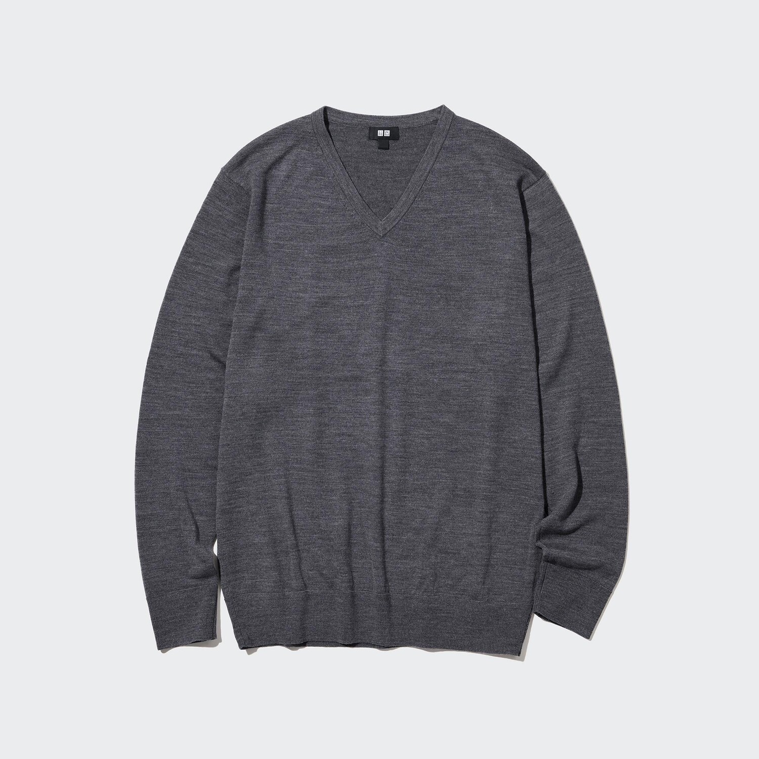 

Свитер Uniqlo мужской из шерсти мериноса, серый