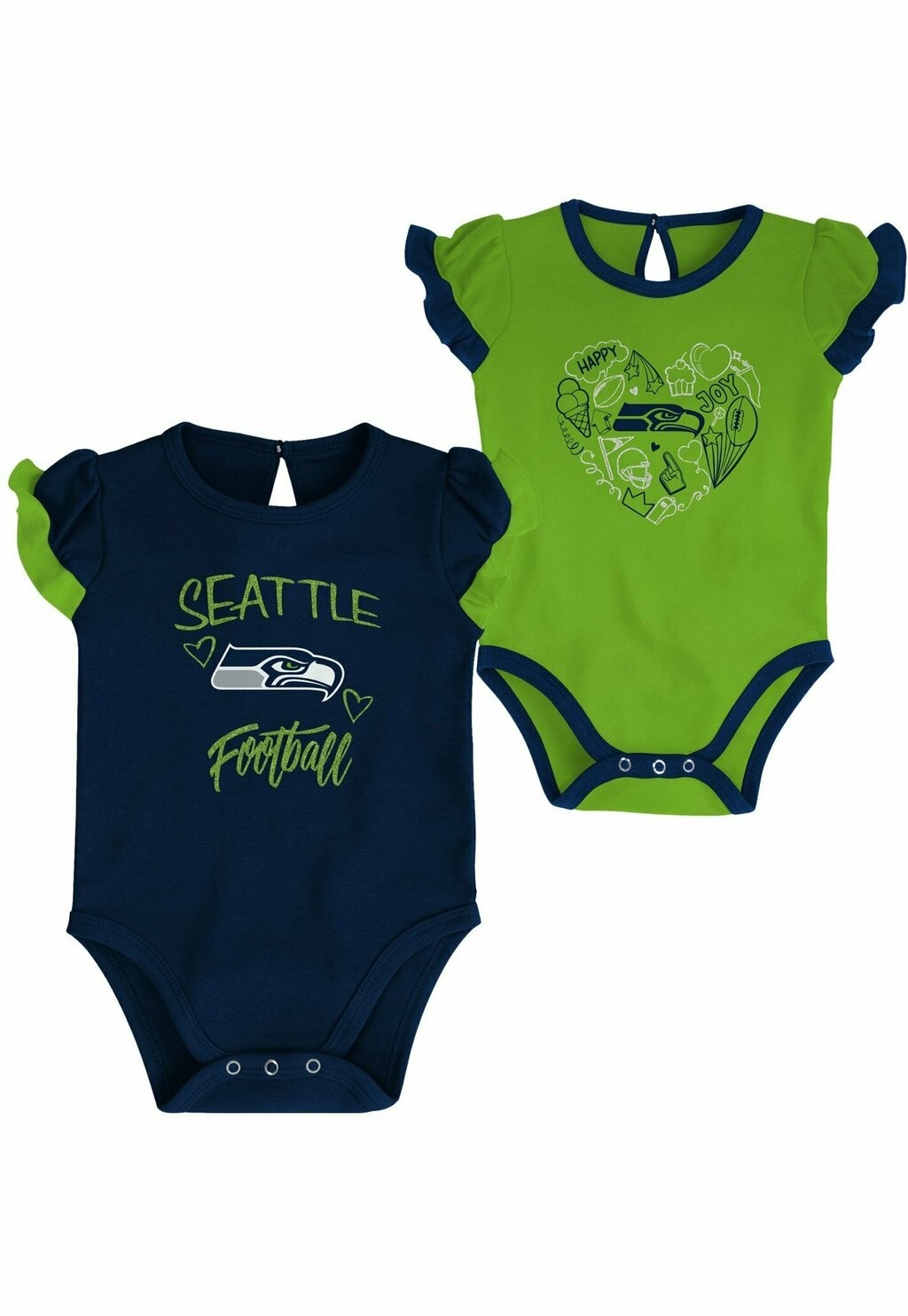 

Боди NFL PACK 2ER BODYSET SEATTLE SEAHAWKS Outerstuff, цвет multicoloured
