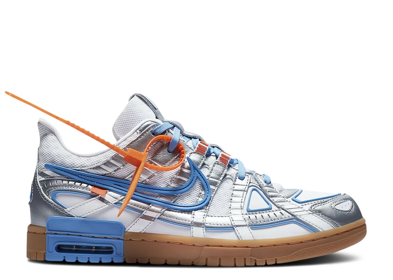 Кроссовки Nike Off-White X Air Rubber Dunk 'University Blue', синий кроссовки nike off white x air rubber dunk university gold золотой