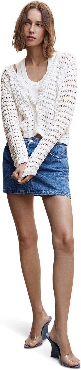

Свитер Santorin Cardigan MANGO, цвет Off-White